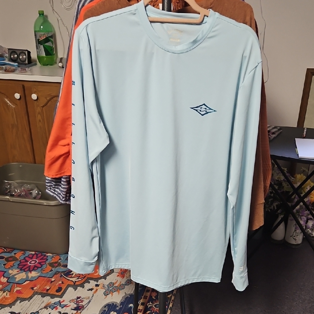 Billabong Light Blue Long Sleeve Tee